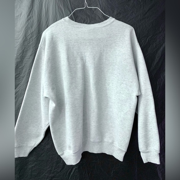 Vintage Boston University College Womens Pullover Sweatshirt Large Hanes Classic - Picture 3 of 5